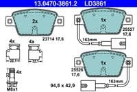 Bremžu uzliku kompl., Disku bremzes