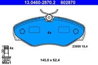 Bremžu uzliku kompl., Disku bremzes