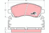 Bremžu uzliku kompl., Disku bremzes