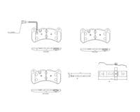 Bremžu uzliku kompl., Disku bremzes