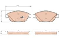 Bremžu uzliku kompl., Disku bremzes