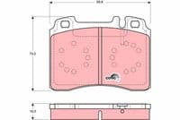 Bremžu uzliku kompl., Disku bremzes