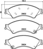 Bremžu uzliku kompl., Disku bremzes