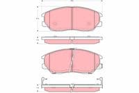 Bremžu uzliku kompl., Disku bremzes