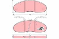 Bremžu uzliku kompl., Disku bremzes