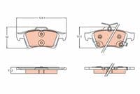 Bremžu uzliku kompl., Disku bremzes