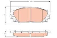 Bremžu uzliku kompl., Disku bremzes