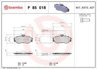 Bremžu uzliku kompl., Disku bremzes