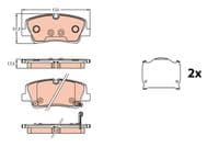 Bremžu uzliku kompl., Disku bremzes