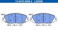 Bremžu uzliku kompl., Disku bremzes