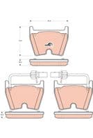 Bremžu uzliku kompl., Disku bremzes