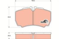 Bremžu uzliku kompl., Disku bremzes