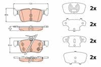 Bremžu uzliku kompl., Disku bremzes