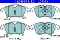 Bremžu uzliku kompl., Disku bremzes