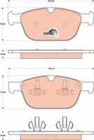 Bremžu uzliku kompl., Disku bremzes