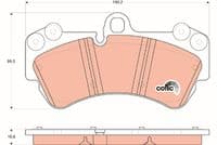 Bremžu uzliku kompl., Disku bremzes