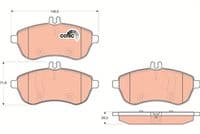 Bremžu uzliku kompl., Disku bremzes