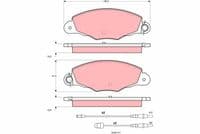 Bremžu uzliku kompl., Disku bremzes