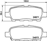 Bremžu uzliku kompl., Disku bremzes