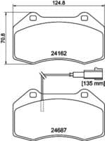 Bremžu uzliku kompl., Disku bremzes