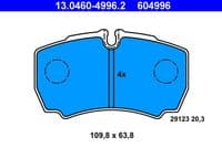 Bremžu uzliku kompl., Disku bremzes