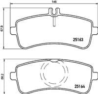 Bremžu uzliku kompl., Disku bremzes