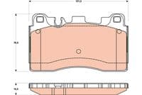 Bremžu uzliku kompl., Disku bremzes