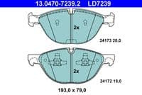 Bremžu uzliku kompl., Disku bremzes