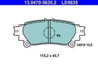Bremžu uzliku kompl., Disku bremzes