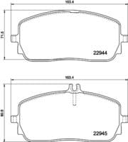 Bremžu uzliku kompl., Disku bremzes