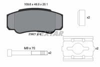 Bremžu uzliku kompl., Disku bremzes