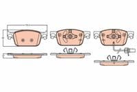 Bremžu uzliku kompl., Disku bremzes