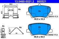 Bremžu uzliku kompl., Disku bremzes