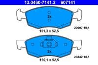 Bremžu uzliku kompl., Disku bremzes