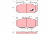 Bremžu uzliku kompl., Disku bremzes