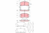 Bremžu uzliku kompl., Disku bremzes