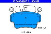 Bremžu uzliku kompl., Disku bremzes