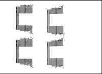 Piederumu komplekts, Disku bremžu uzlikas