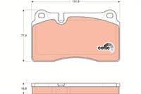 Bremžu uzliku kompl., Disku bremzes