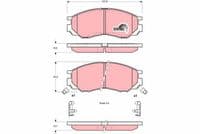 Bremžu uzliku kompl., Disku bremzes