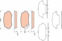 Bremžu uzliku kompl., Disku bremzes