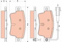 Bremžu uzliku kompl., Disku bremzes