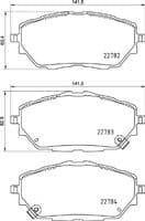 Bremžu uzliku kompl., Disku bremzes