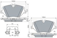 Bremžu uzliku kompl., Disku bremzes
