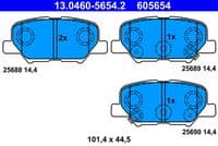 Bremžu uzliku kompl., Disku bremzes
