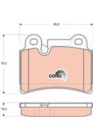 Bremžu uzliku kompl., Disku bremzes