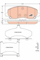 Bremžu uzliku kompl., Disku bremzes