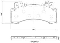 Bremžu uzliku kompl., Disku bremzes