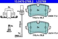 Bremžu uzliku kompl., Disku bremzes