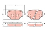 Bremžu uzliku kompl., Disku bremzes